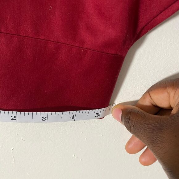 Geoffrey Beene Burgundy Men's Dress Shirt Size XL17 Long Sleeve Button Down - Picture 8 of 11